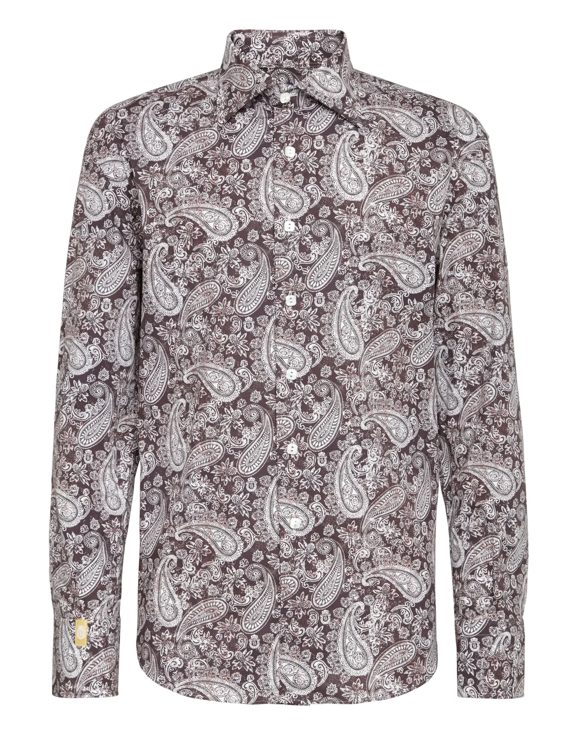Shirt Gold Cut LS Flavio/Watch Paisley, цвет: Красный