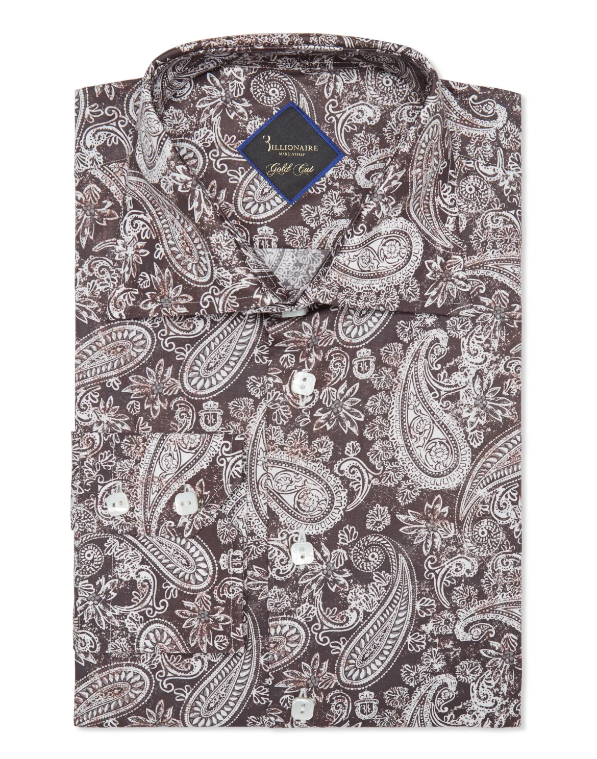 Shirt Gold Cut LS Flavio/Watch Paisley, цвет: Красный