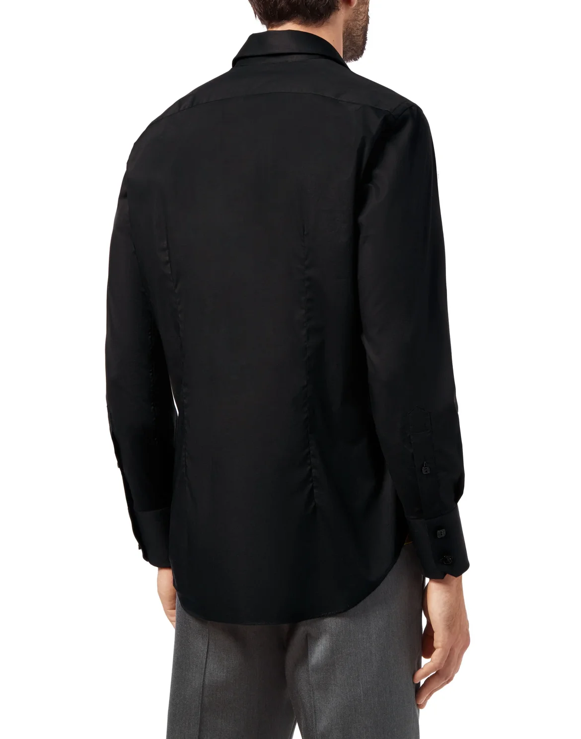 Shirt Silver Cut LS Milano/Watch Crest, цвет: Черный