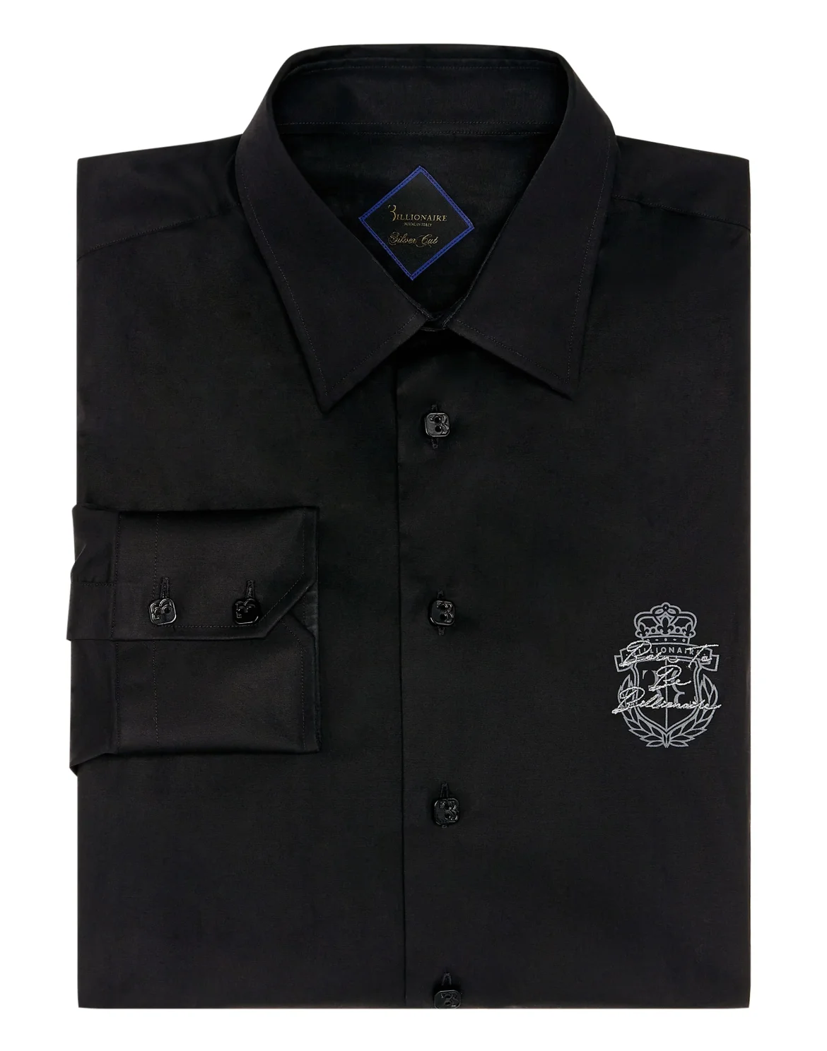 Shirt Silver Cut LS Milano/Watch Crest, цвет: Черный