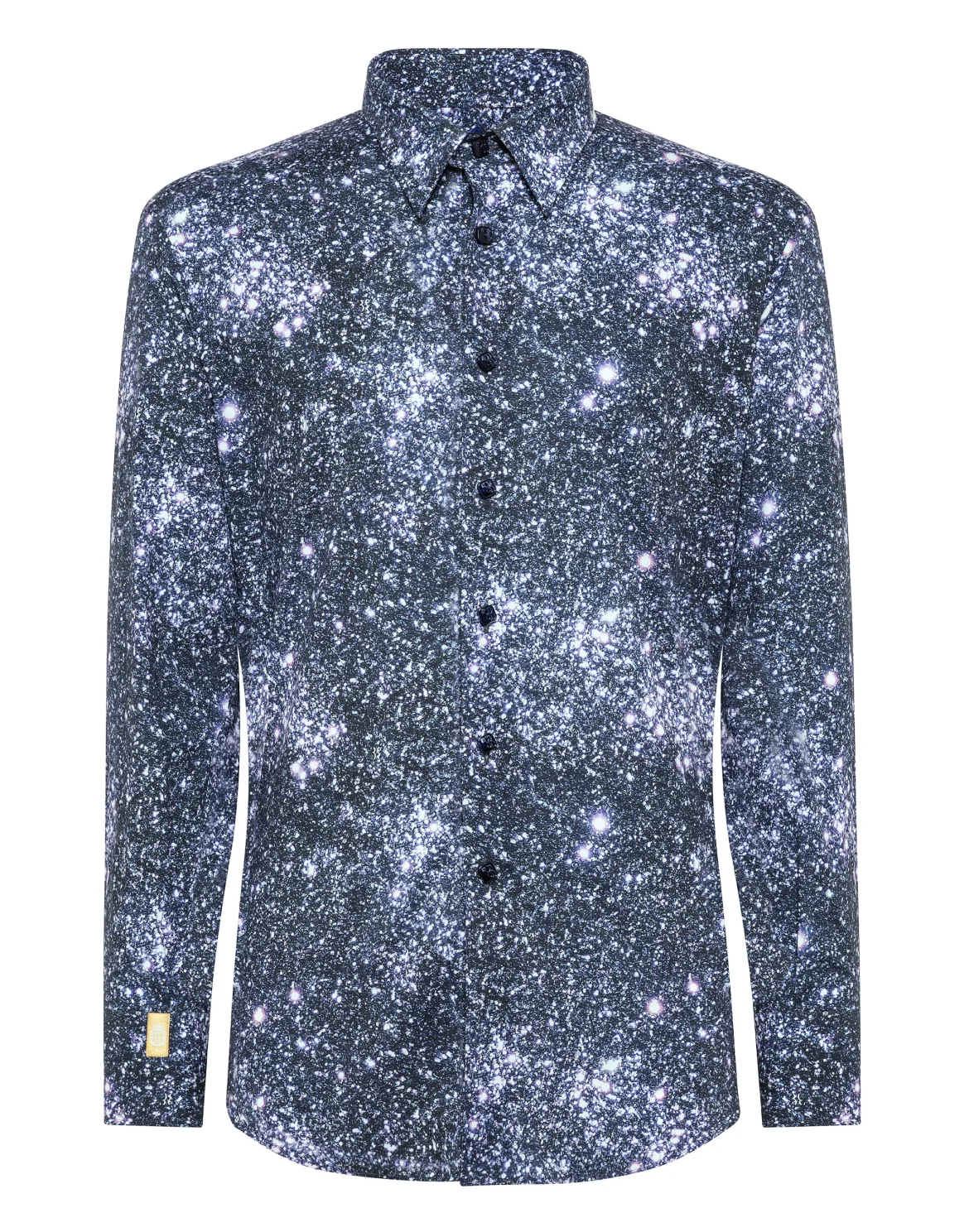 Shirt Silver Cut LS Crystal, цвет: Синий