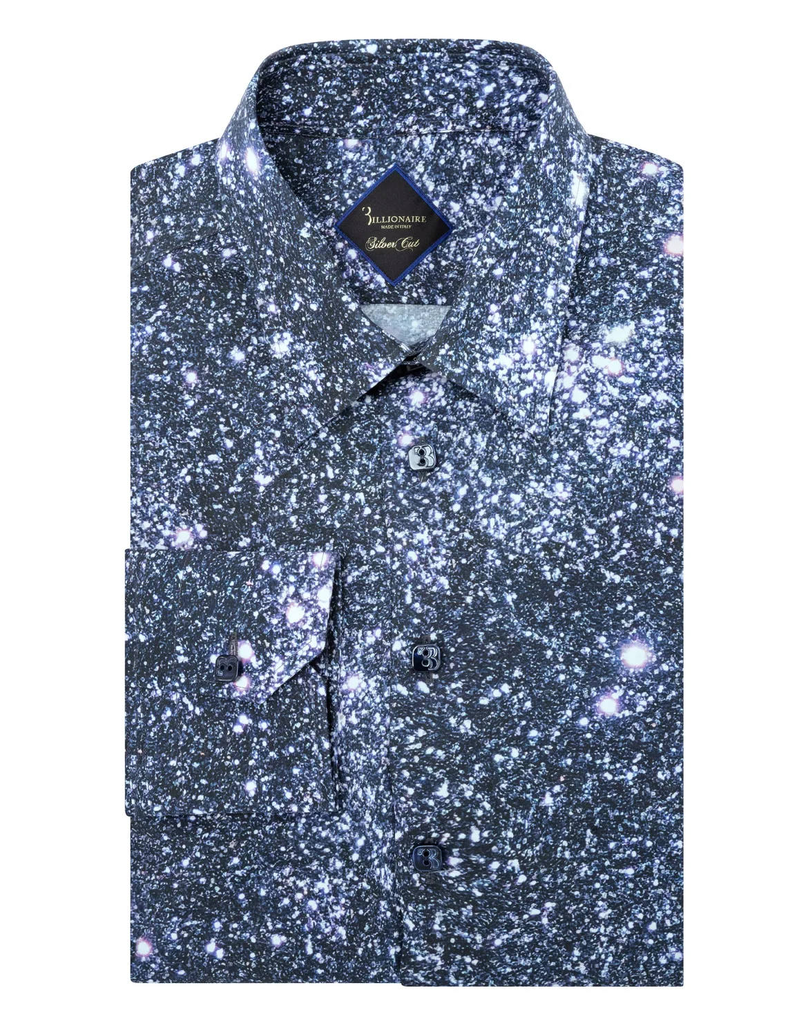 Shirt Silver Cut LS Crystal, цвет: Синий