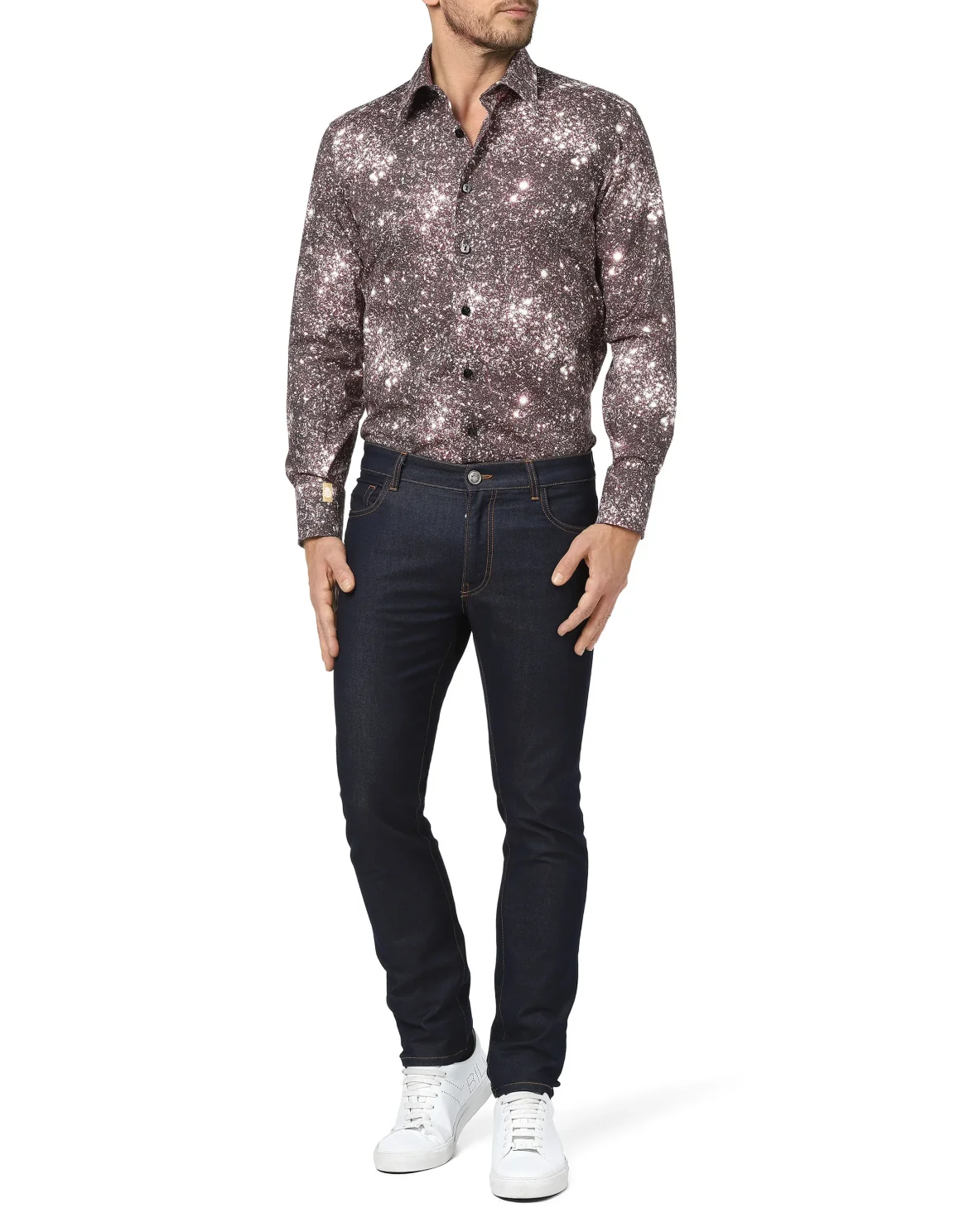 Shirt Silver Cut LS Crystal, цвет: Красный