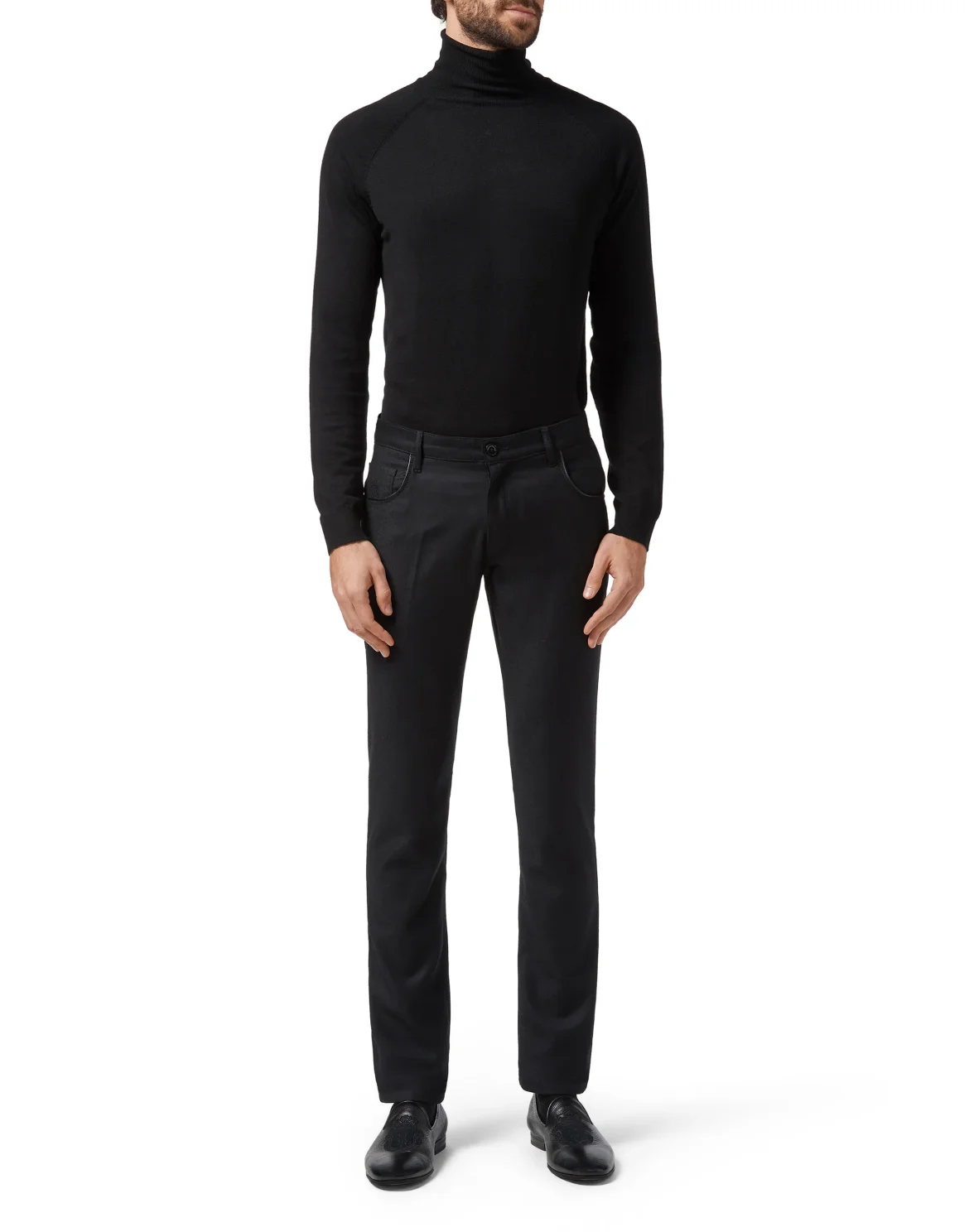 Slim Trousers Crest, цвет: Черный