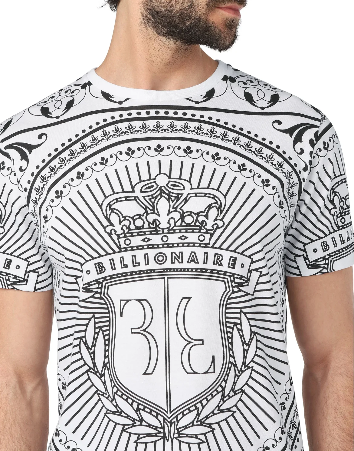 T-shirt Round Neck SS Baroque, цвет: Белый