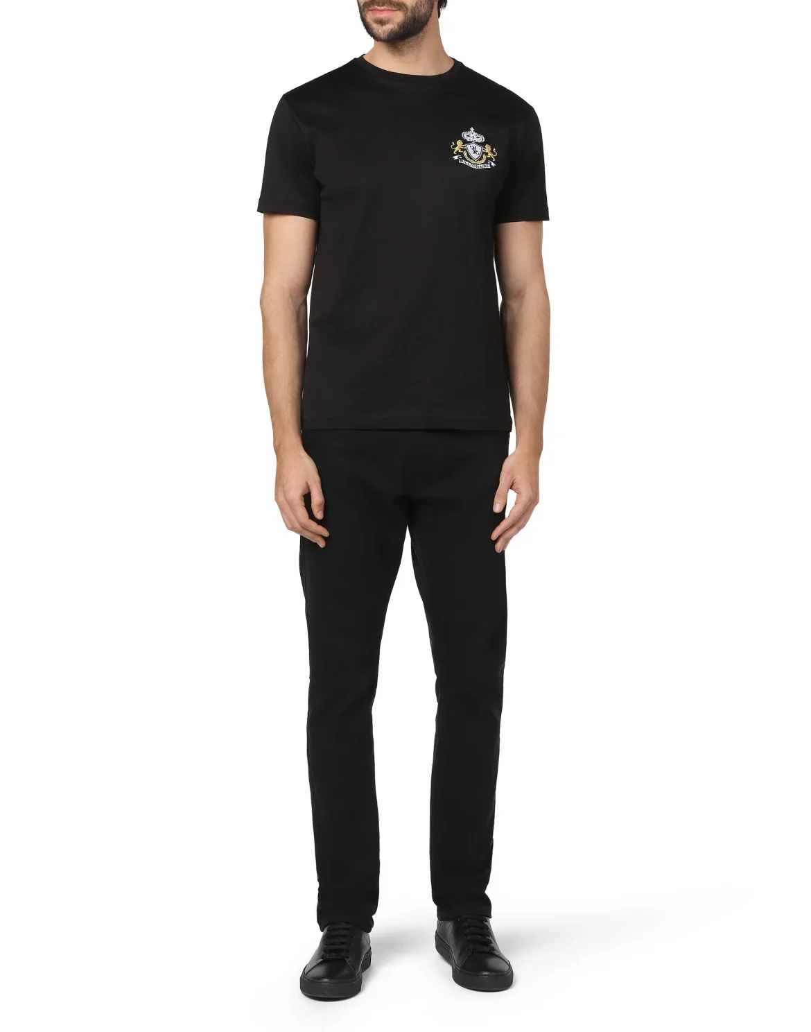 T-shirt Round Neck SS Double Lion, цвет: Черный