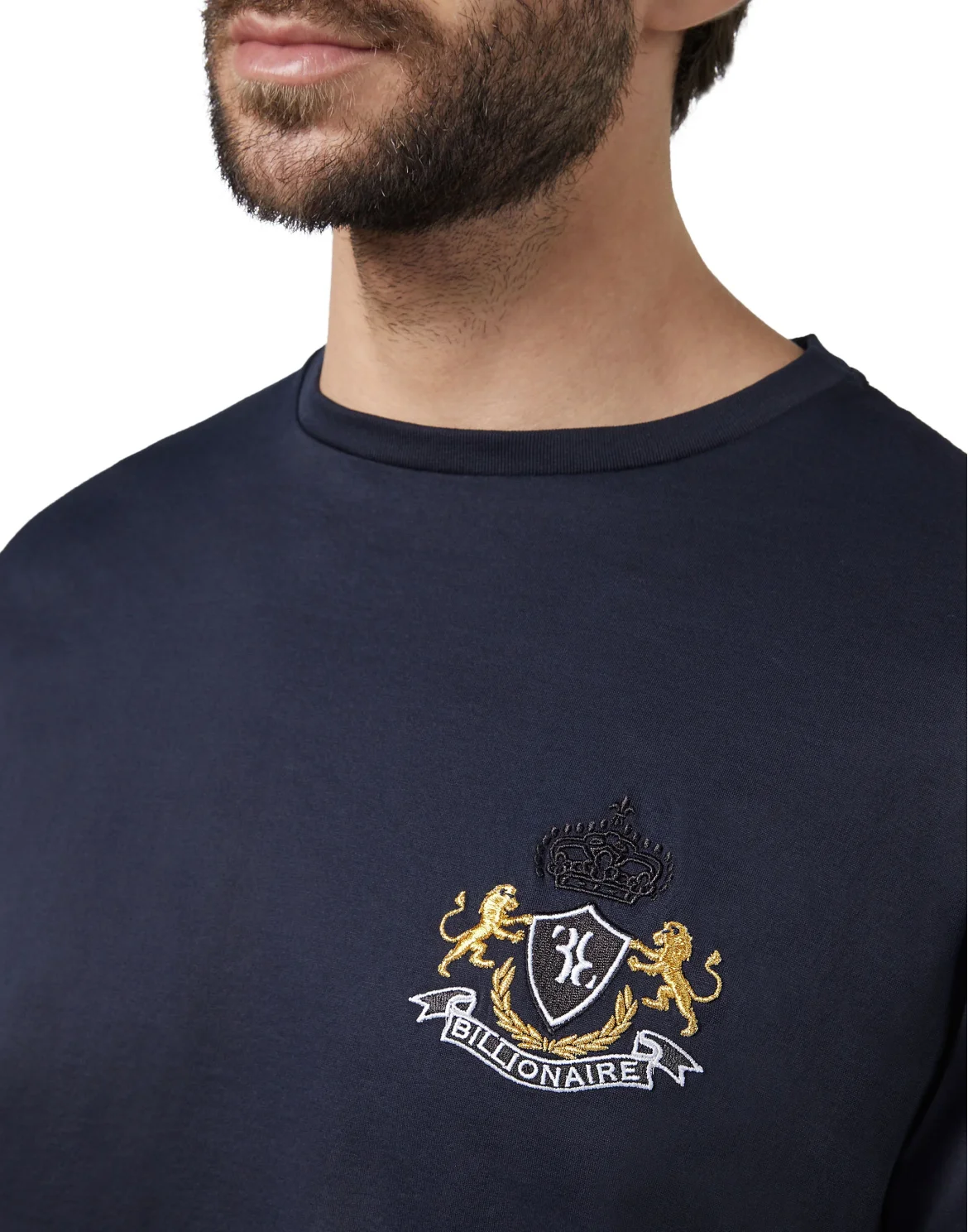 T-shirt Round Neck SS Double Lion, цвет: Синий