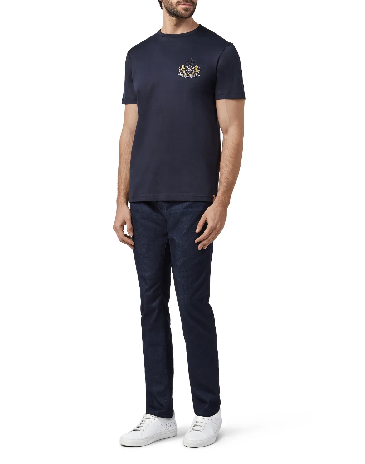 T-shirt Round Neck SS Double Lion, цвет: Синий