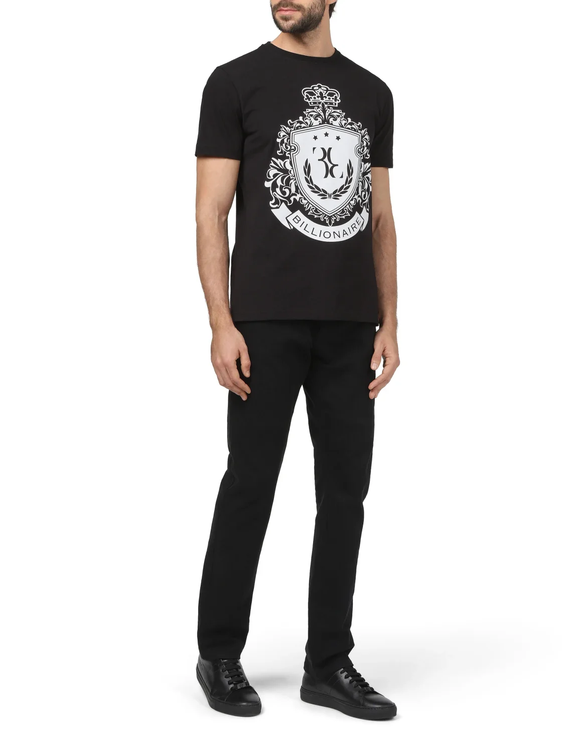 T-shirt Round Neck SS Crest, цвет: Черный