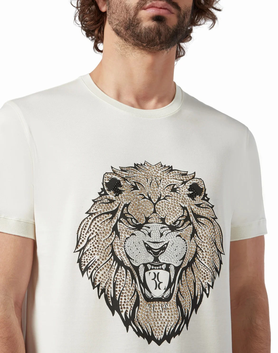 T-shirt Round Neck SS Lion, цвет: Белый
