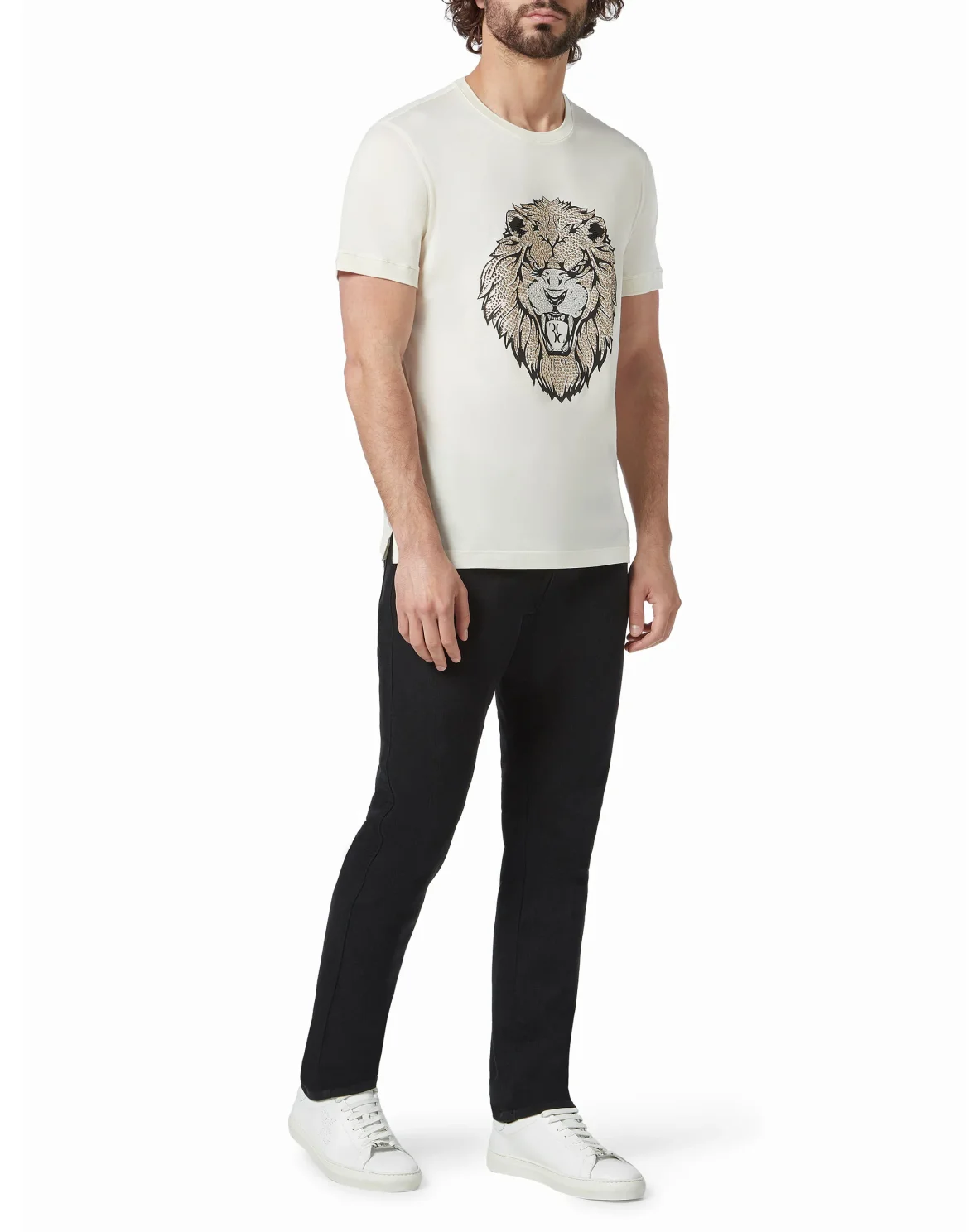 T-shirt Round Neck SS Lion, цвет: Белый