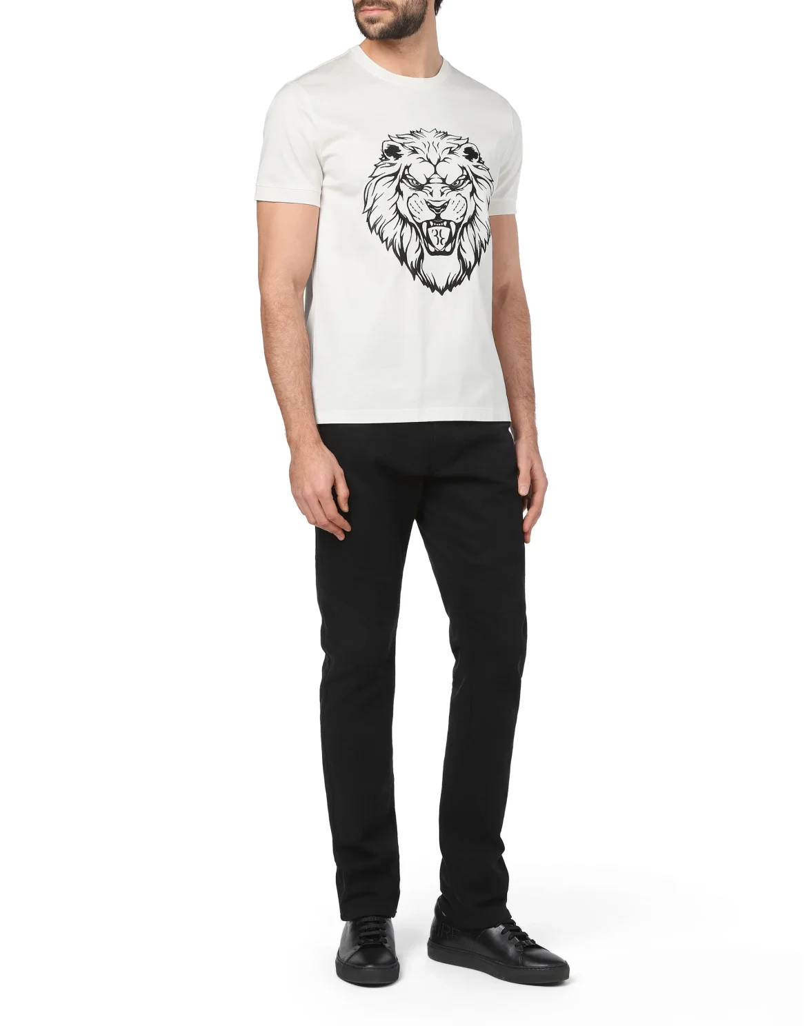 T-shirt Round Neck SS Lion, цвет: Белый