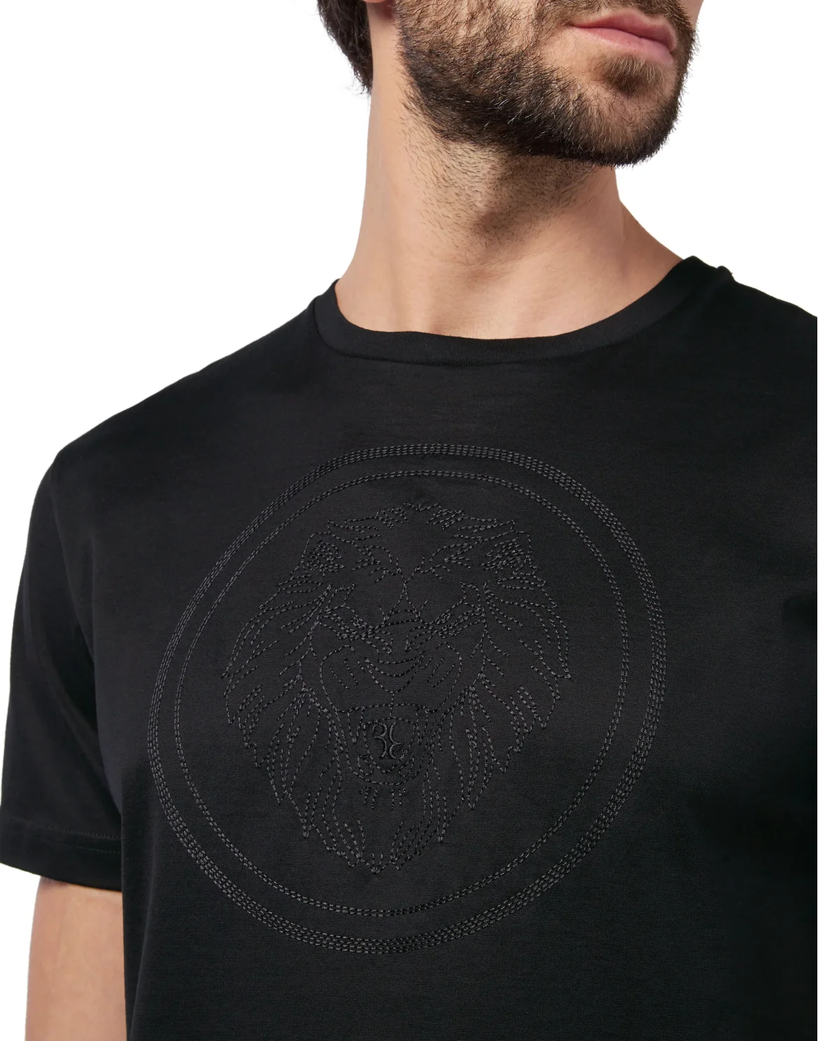 T-shirt Round Neck SS Lion, цвет: Черный