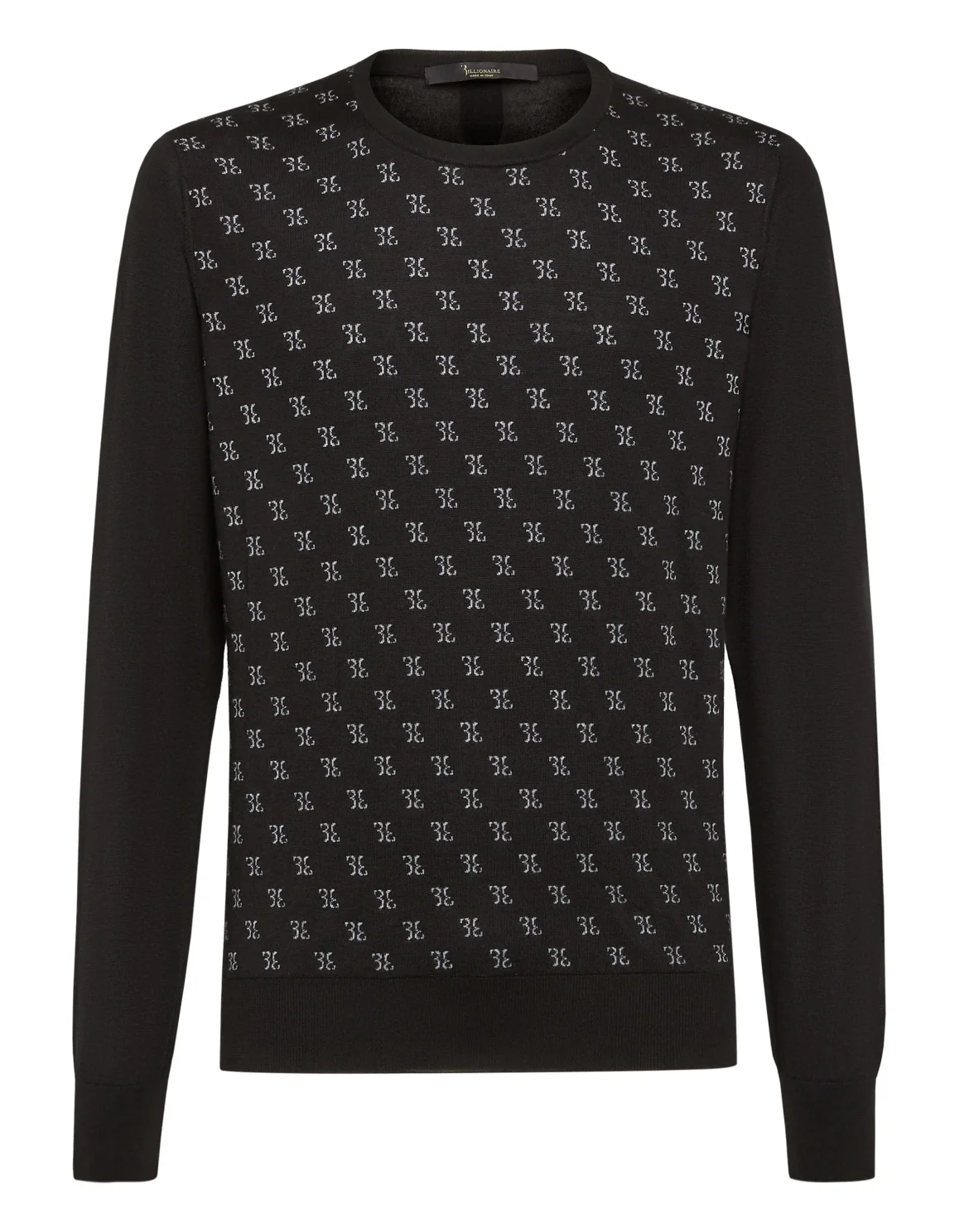 Pullover Round Neck LS Double B, цвет: Черный