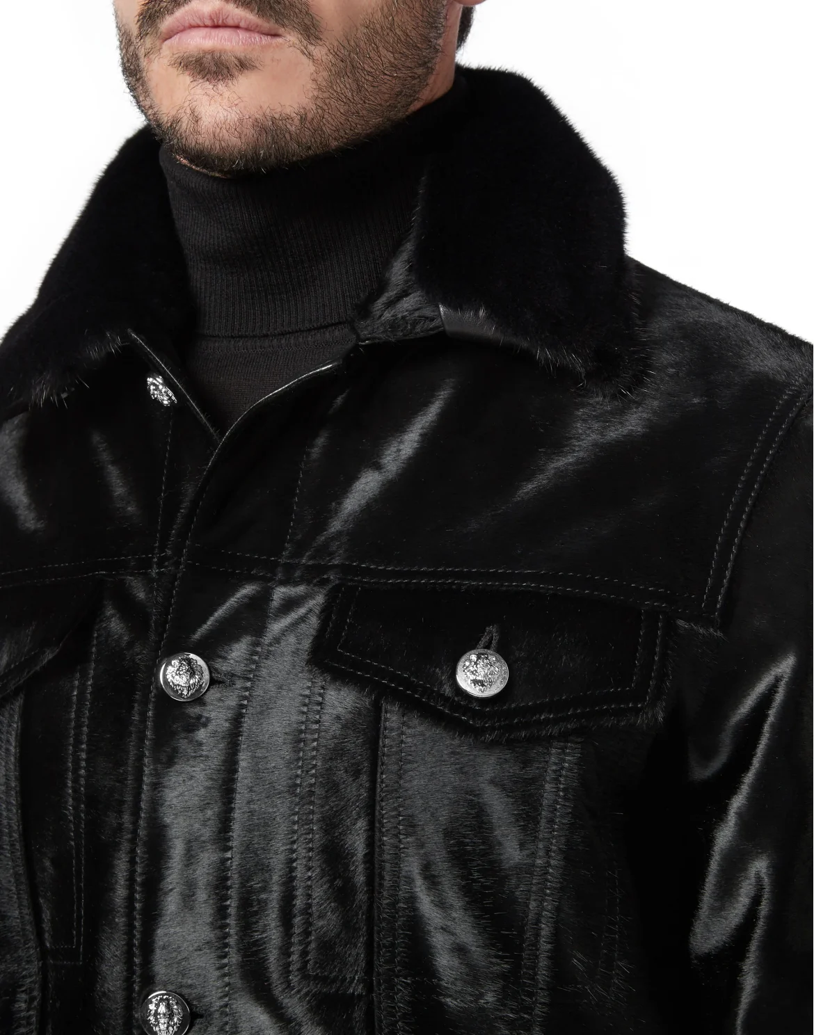 Leather Jacket Luxury, цвет: Черный