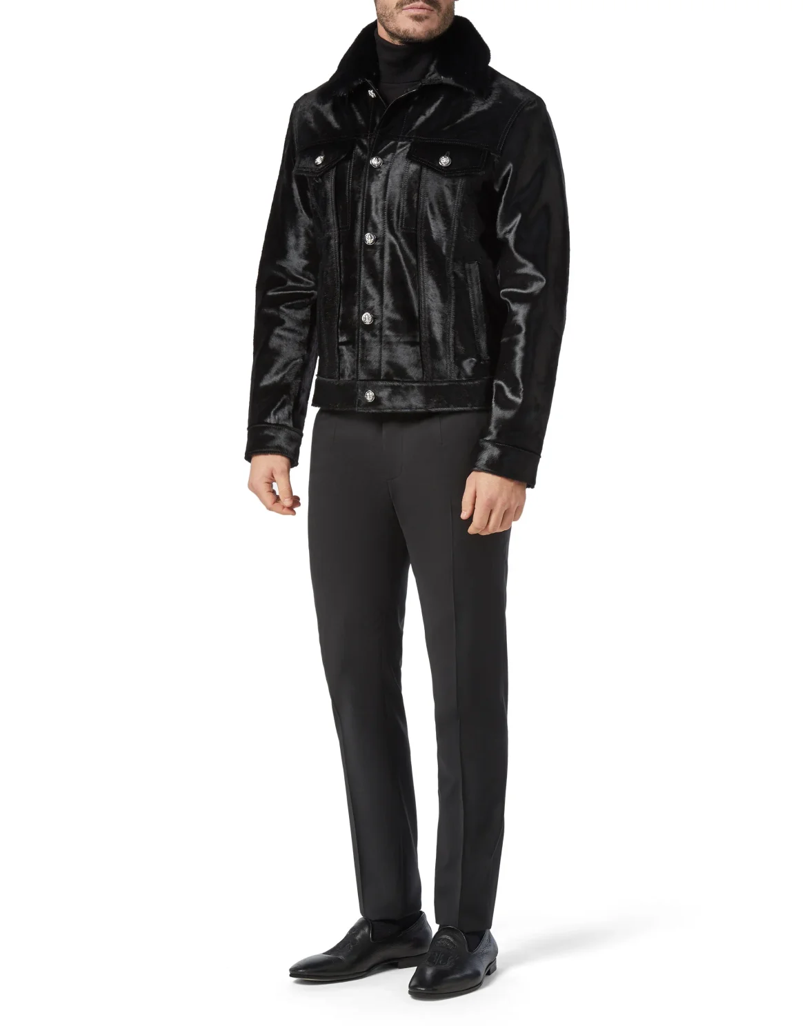 Leather Jacket Luxury, цвет: Черный