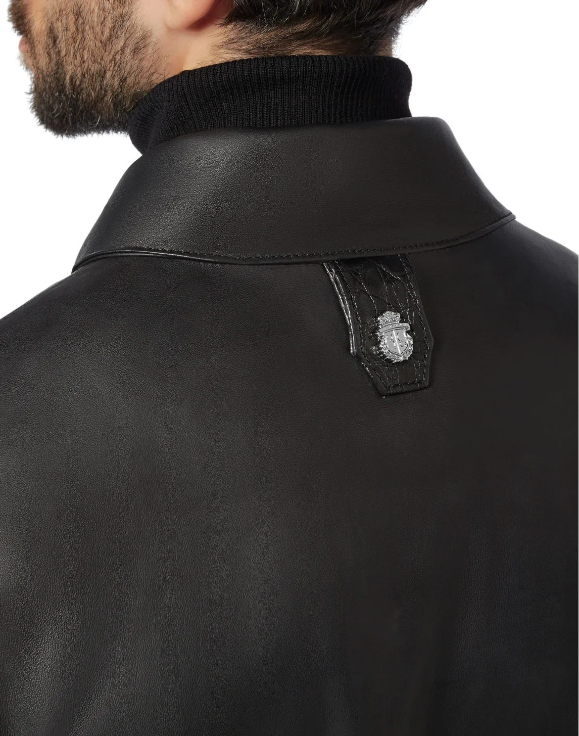 Leather Bomber Luxury, цвет: Черный