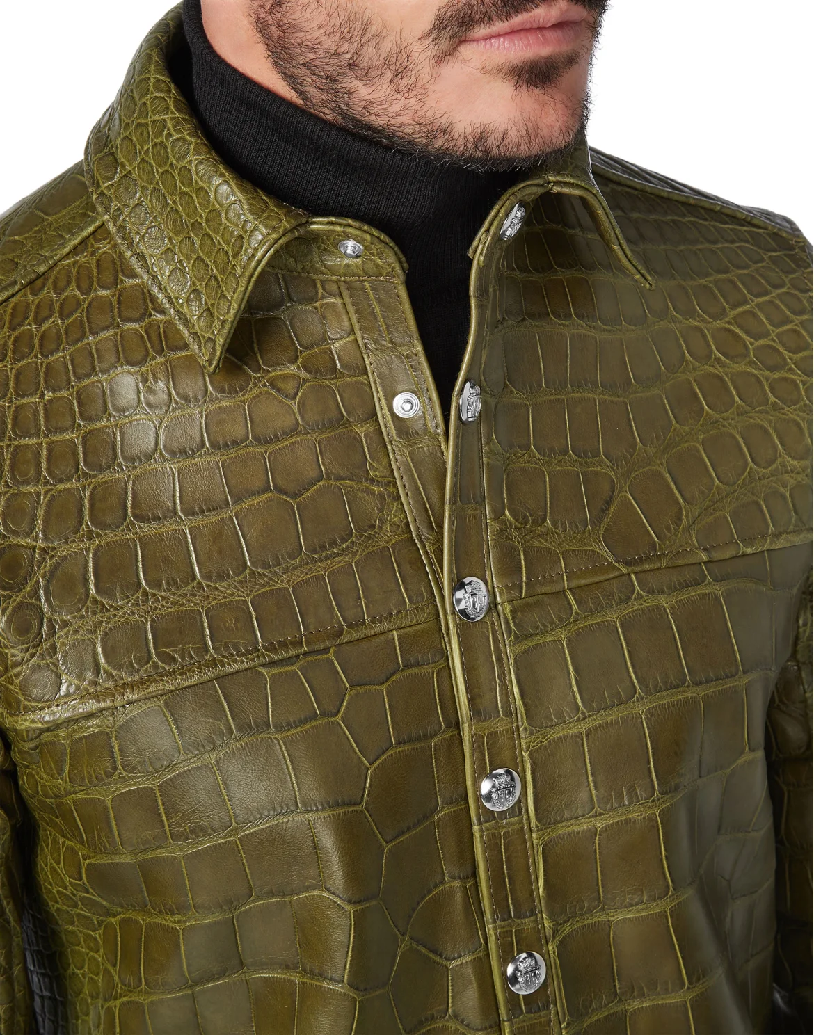 Crocodile Leather Shirts Luxury, цвет: Камуфляж