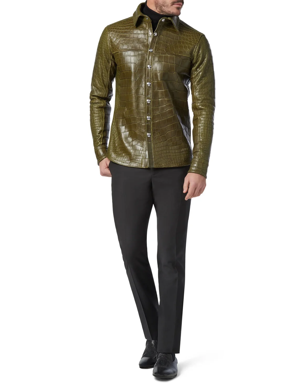 Crocodile Leather Shirts Luxury, цвет: Камуфляж