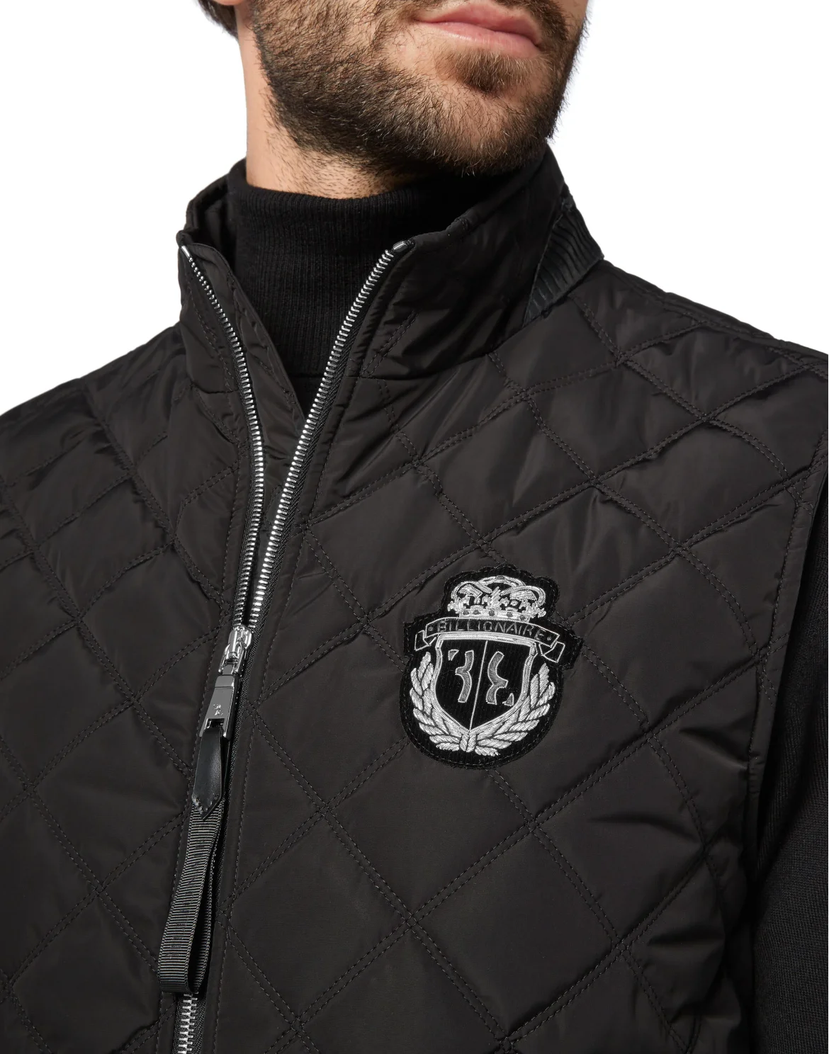 Short Vest Crest, цвет: Черный