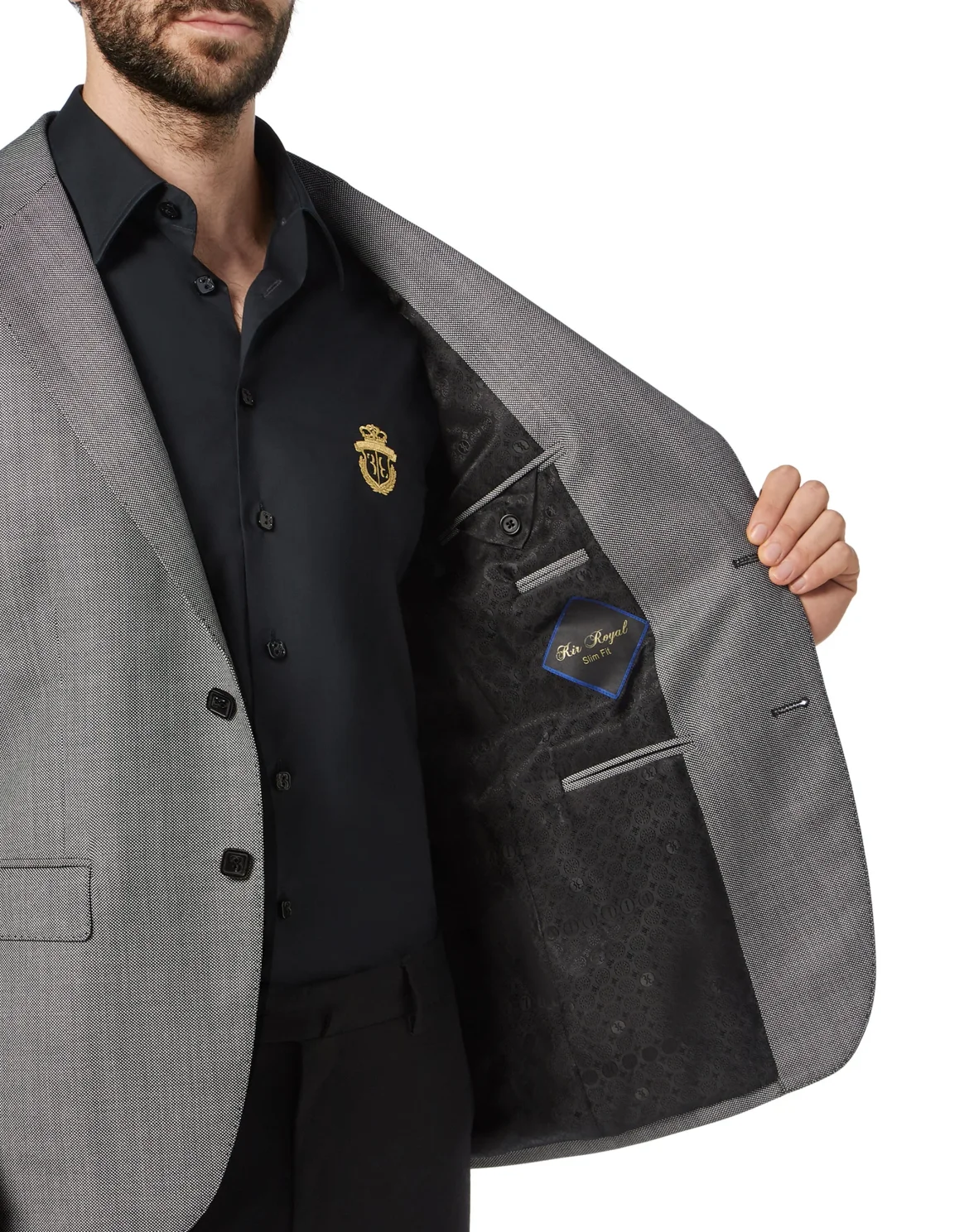 Blazer Super Slim Fit Crest, цвет: Белый