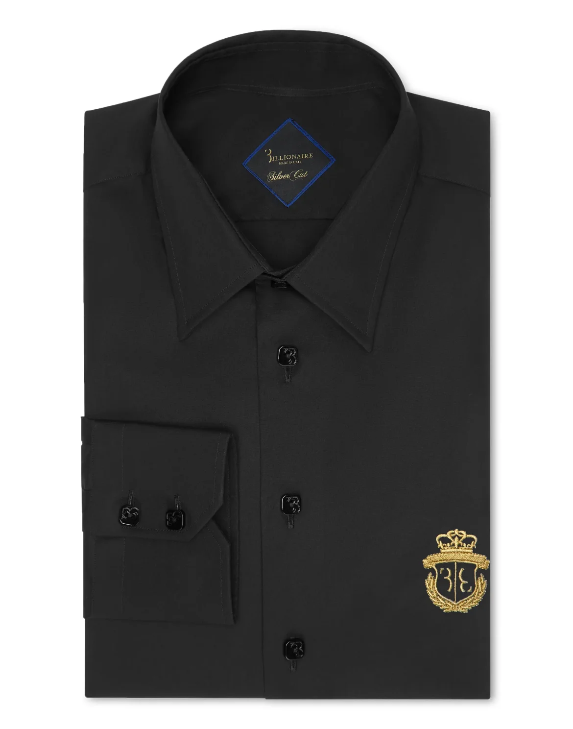 Shirt Silver Cut LS/Milano Crest, цвет: Черный