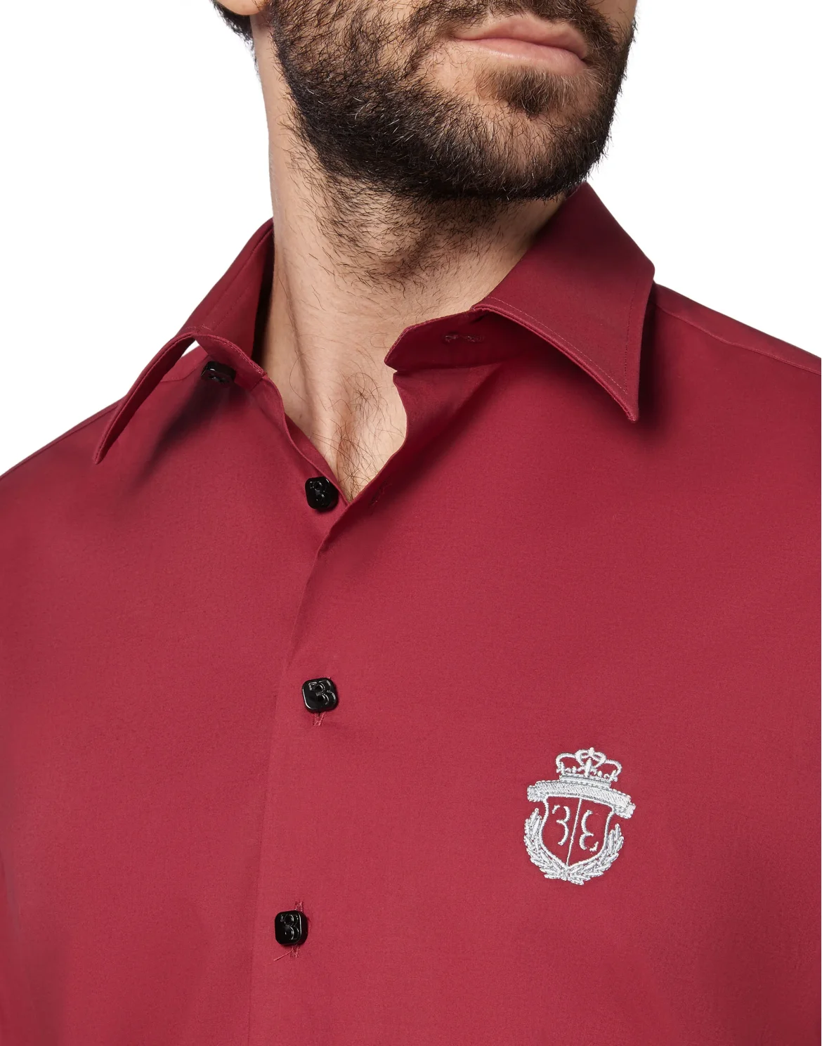 Shirt Silver Cut LS/Milano Crest, цвет: Красный