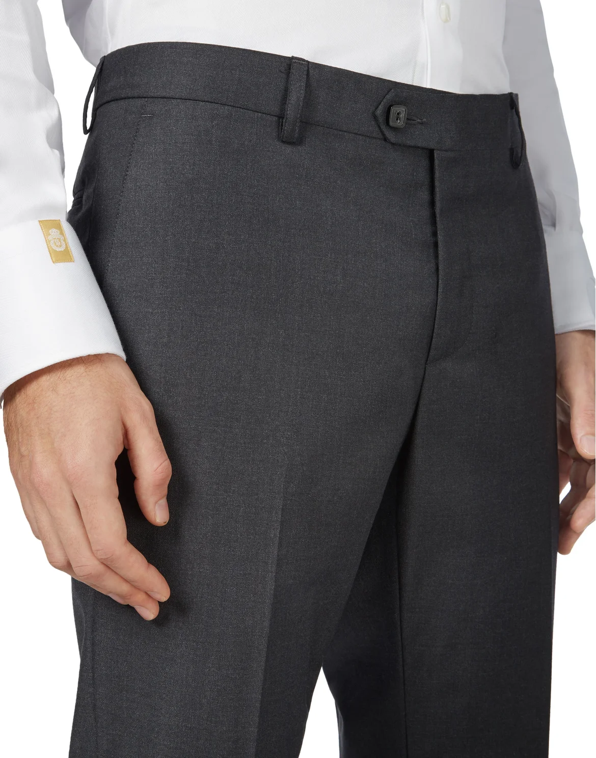 Trousers Tailored Fit Elegant, цвет: Серый