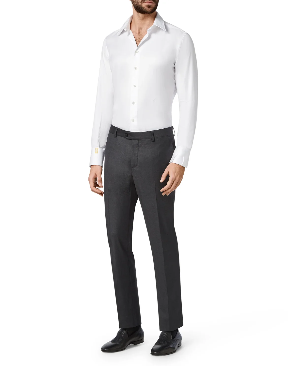 Trousers Tailored Fit Elegant, цвет: Серый