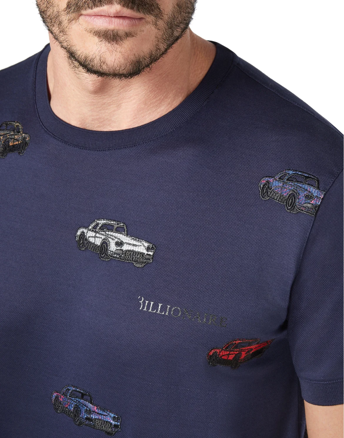 T-shirt Round Neck SS Cars Racing, цвет: Синий