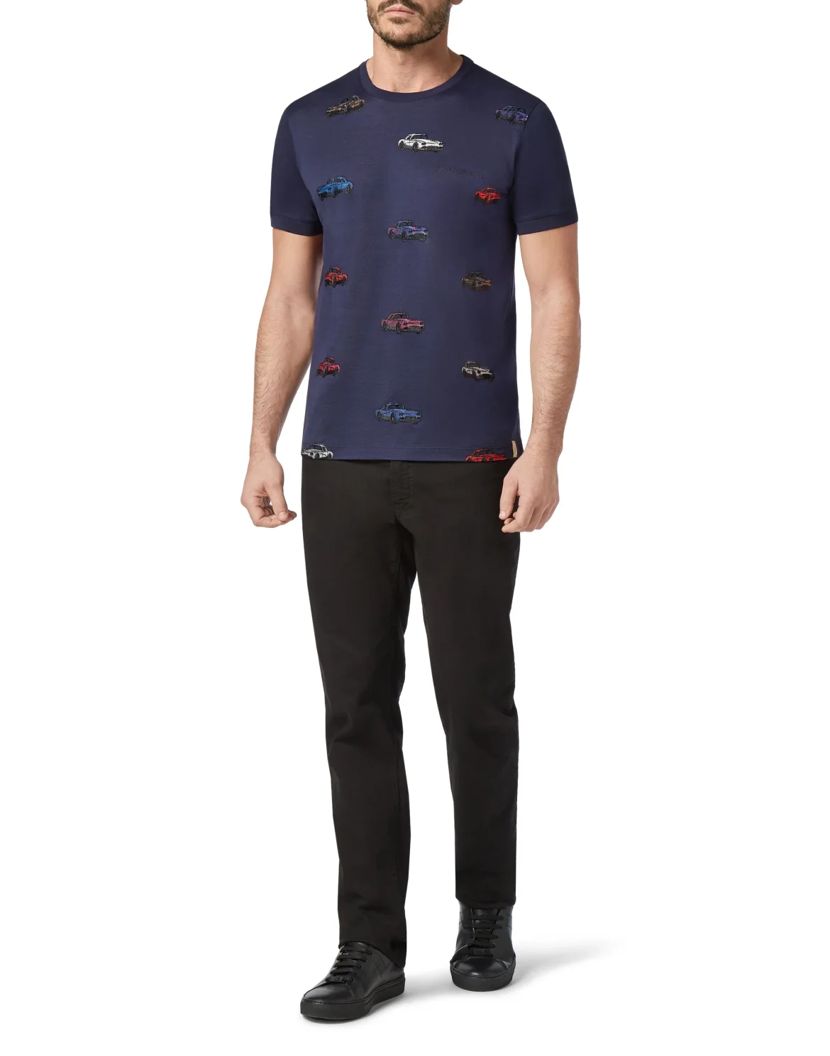 T-shirt Round Neck SS Cars Racing, цвет: Синий