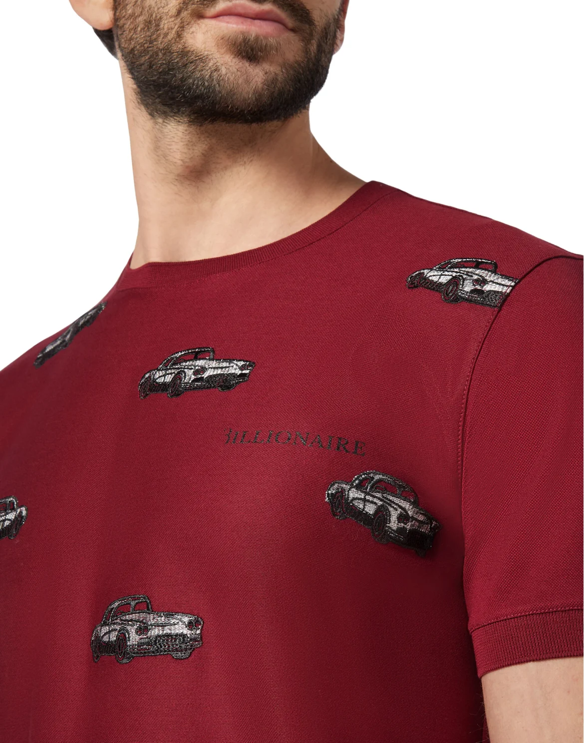 T-shirt Round Neck SS Cars Racing, цвет: Красный