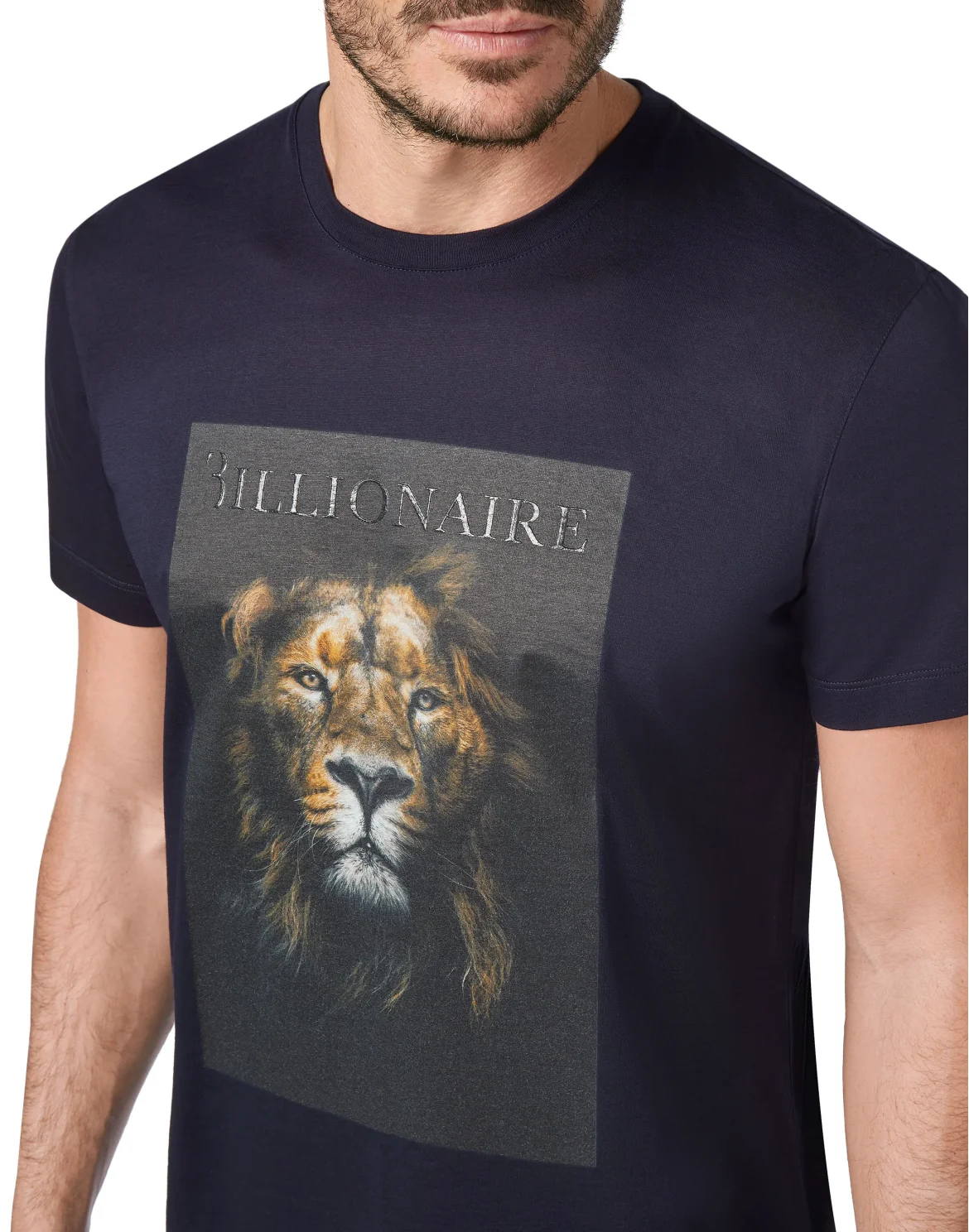 T-shirt Round Neck SS Lion, цвет: Синий