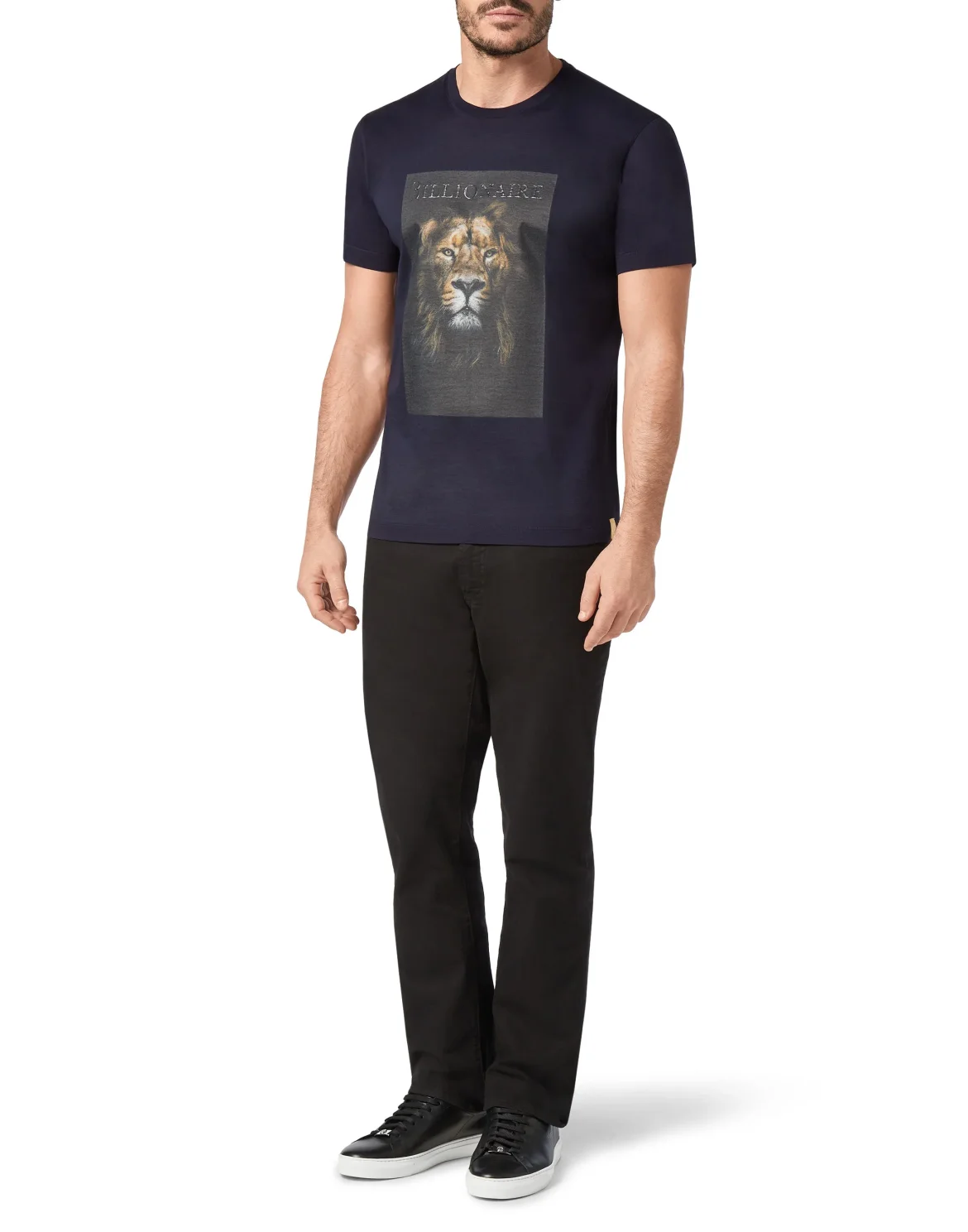 T-shirt Round Neck SS Lion, цвет: Синий