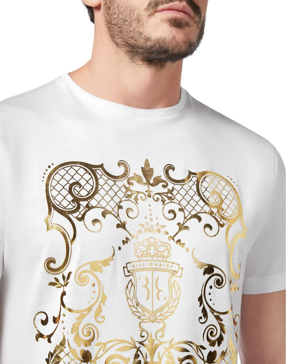 T-shirt Round Neck SS Baroque, цвет: Белый