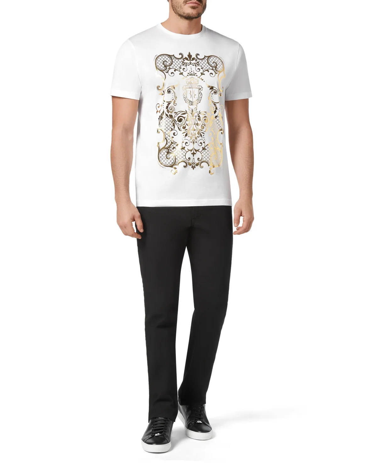 T-shirt Round Neck SS Baroque, цвет: Белый