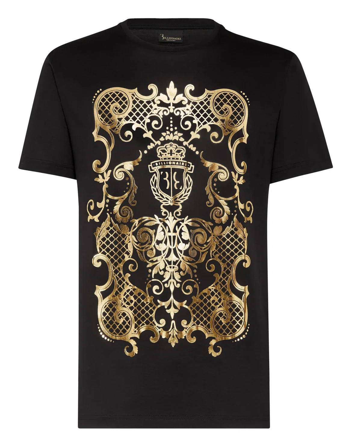 T-shirt Round Neck SS Baroque, цвет: Черный
