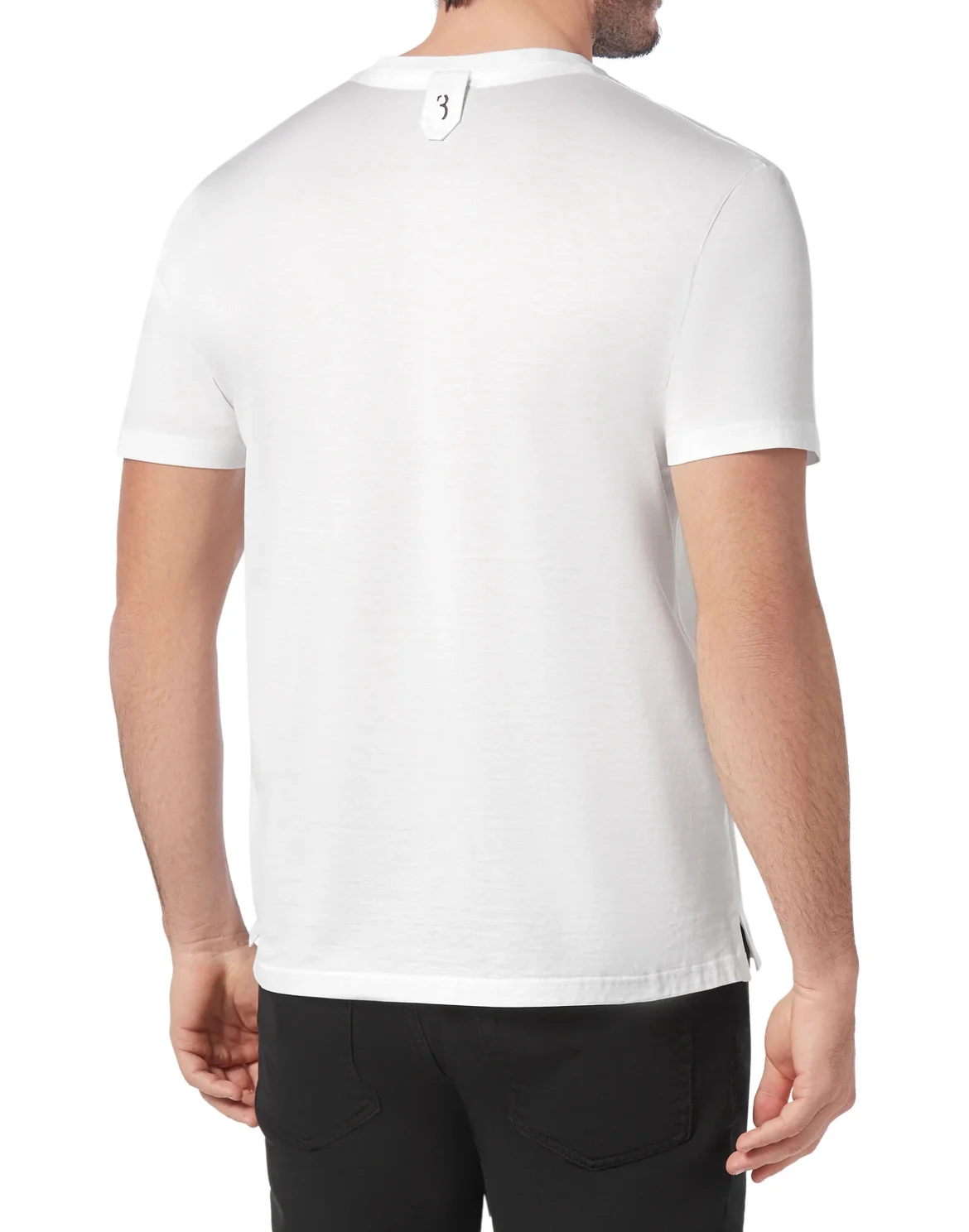 T-shirt V-Neck SS Crest, цвет: Белый