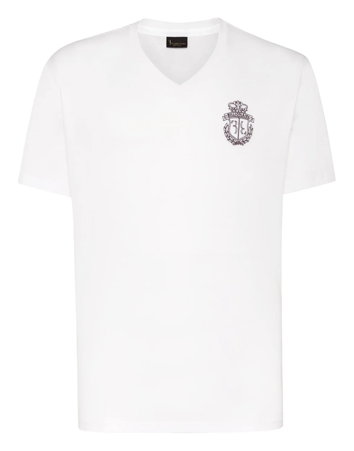 T-shirt V-Neck SS Crest, цвет: Белый