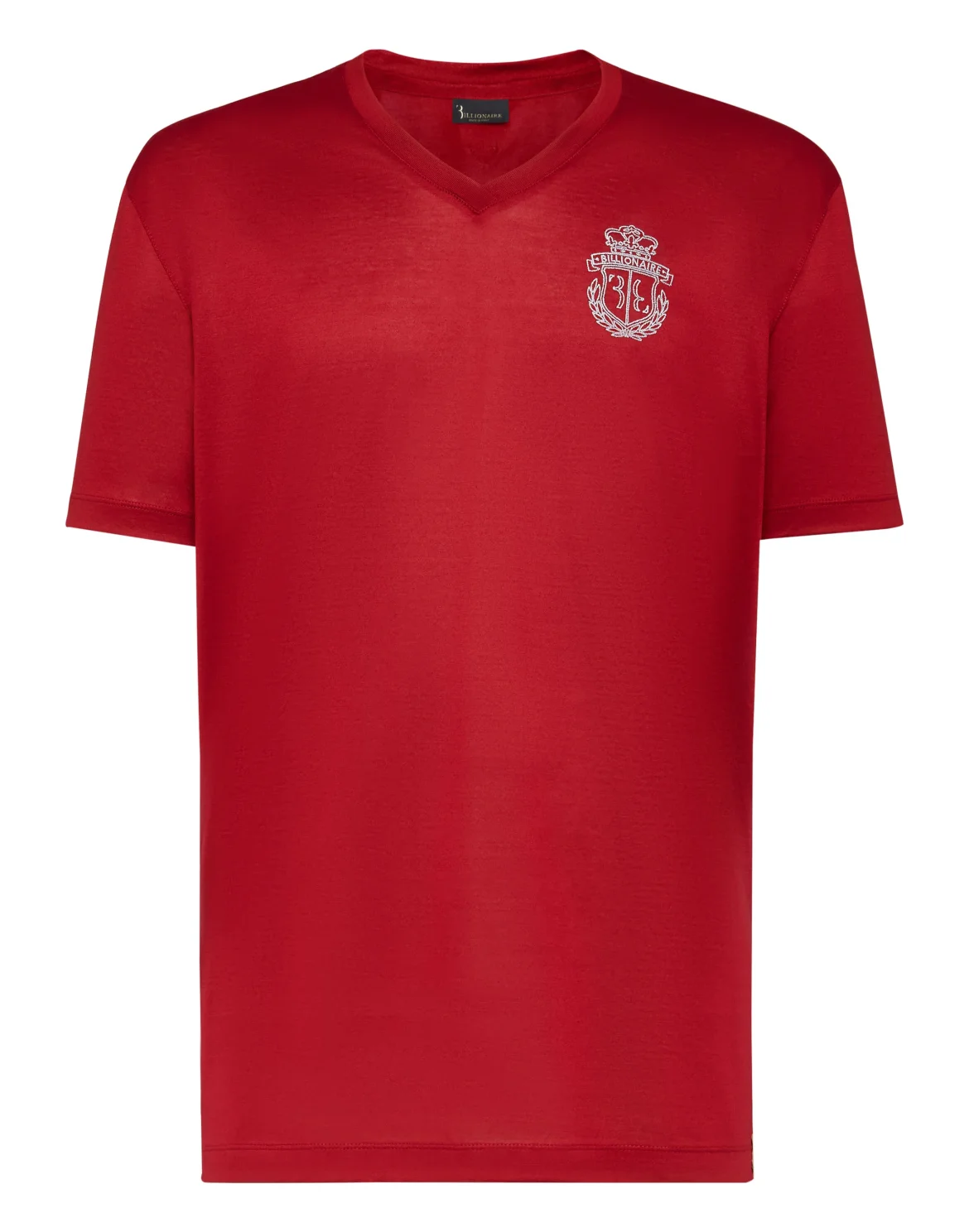 T-shirt V-Neck SS Crest, цвет: Красный