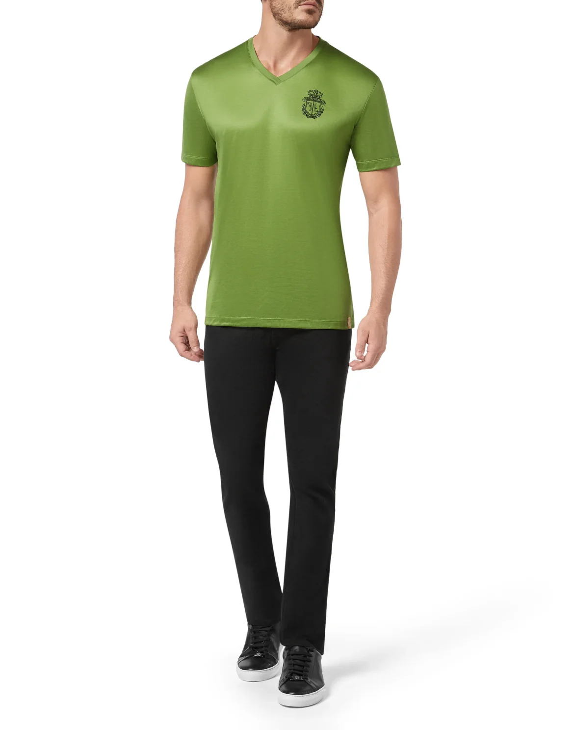 T-shirt V-Neck SS Crest, цвет: Камуфляж