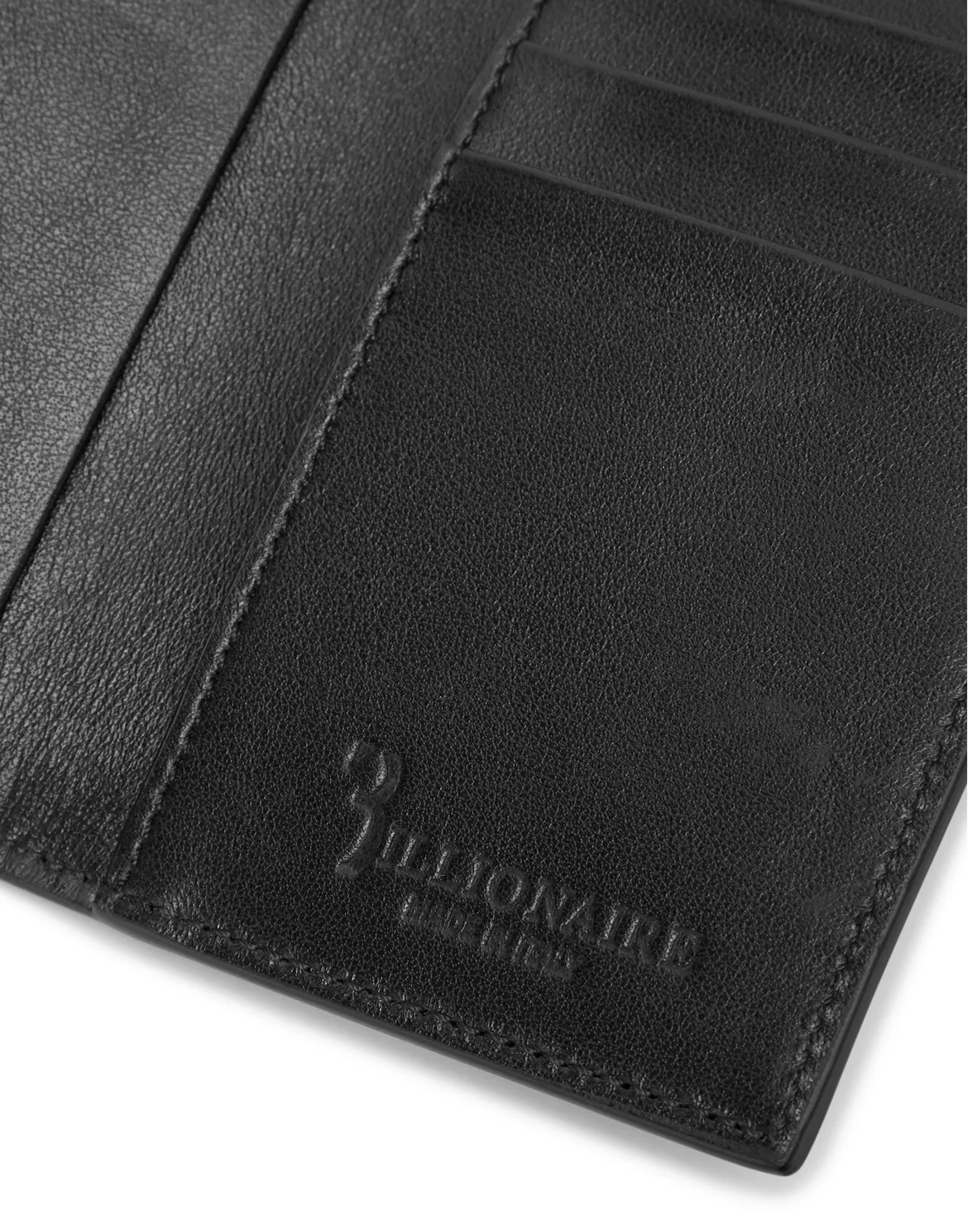 Leather Credit Cards Holder Istitutional, цвет: Черный