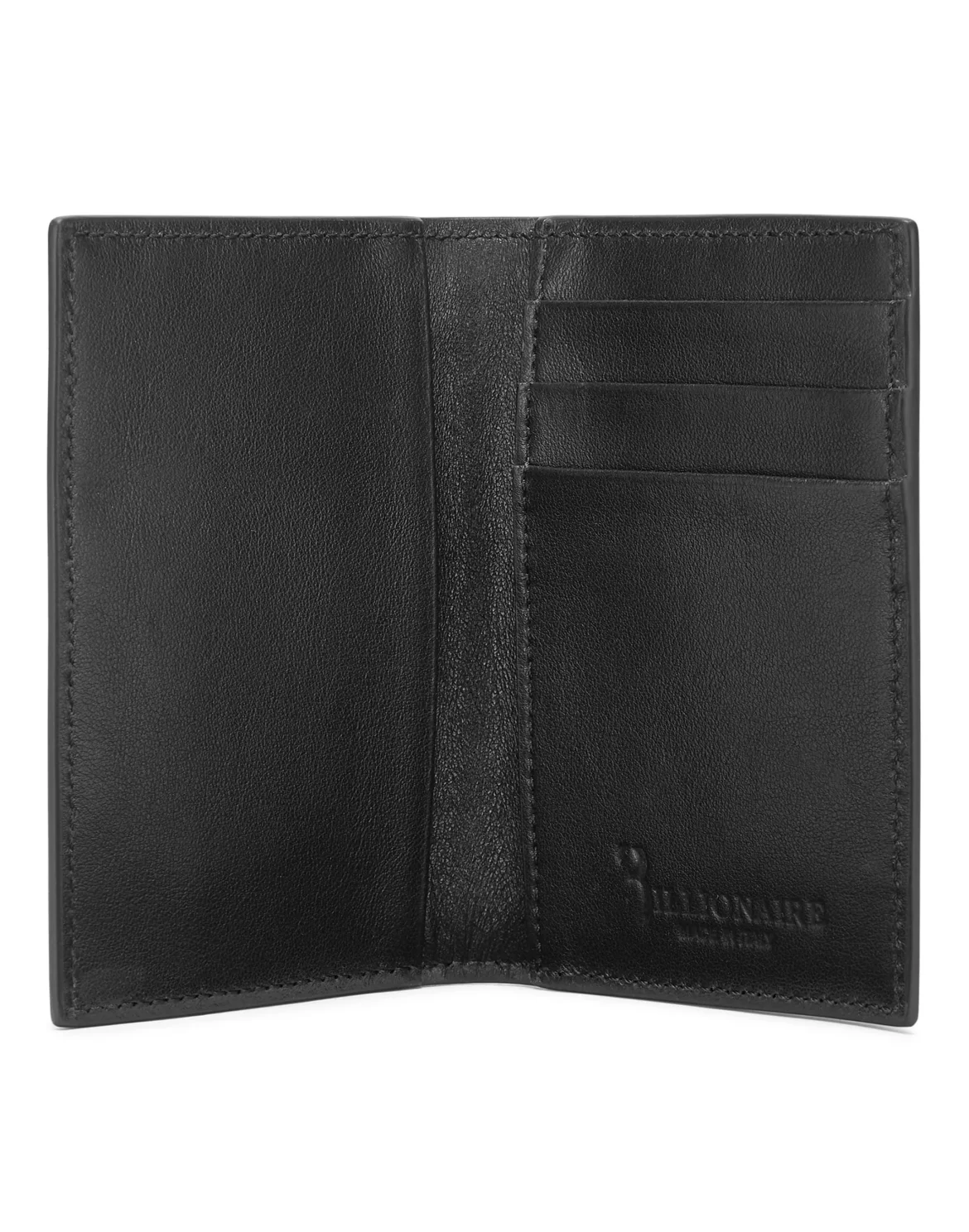 Leather Credit Cards Holder Istitutional, цвет: Черный