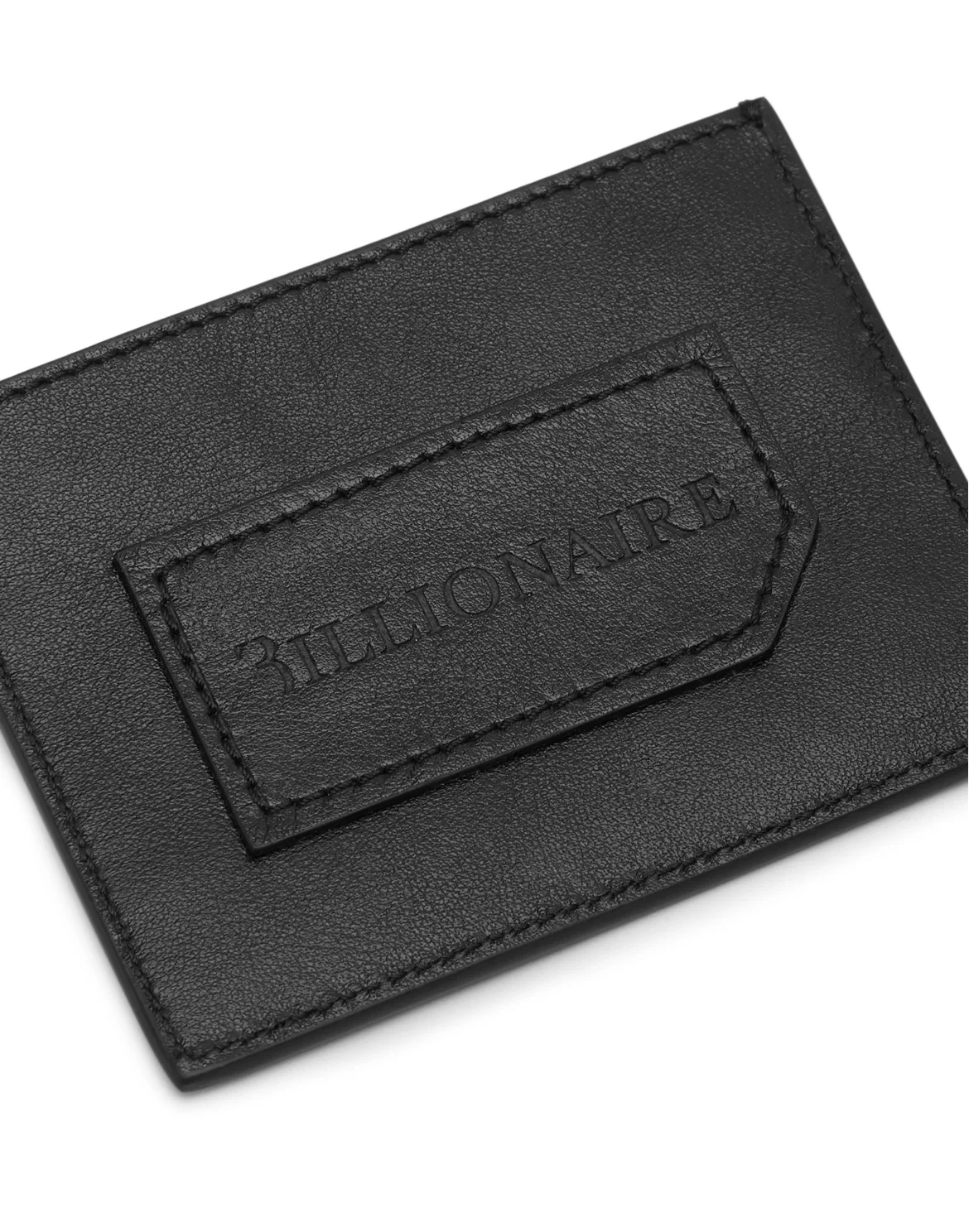 Leather Credit Cards Holder Istitutional, цвет: Черный