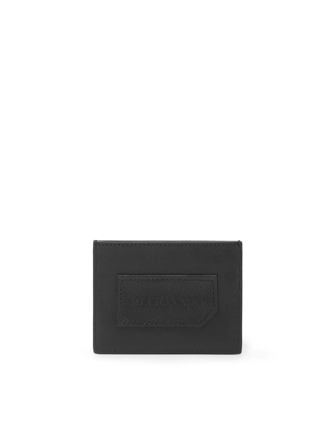 Leather Credit Cards Holder Istitutional, цвет: Черный