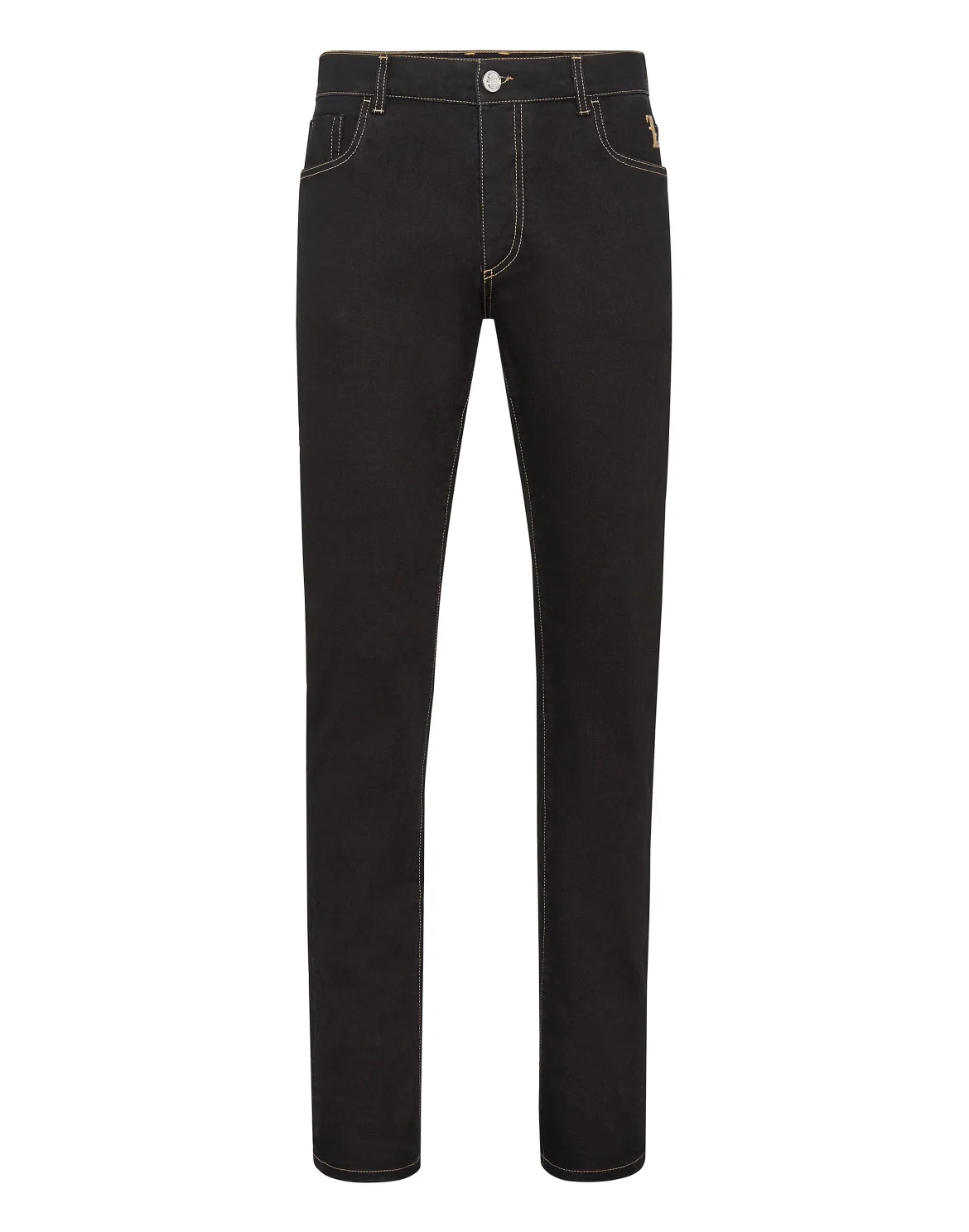 Denim Super Straight Cut Embroidery Double B, цвет: Черный