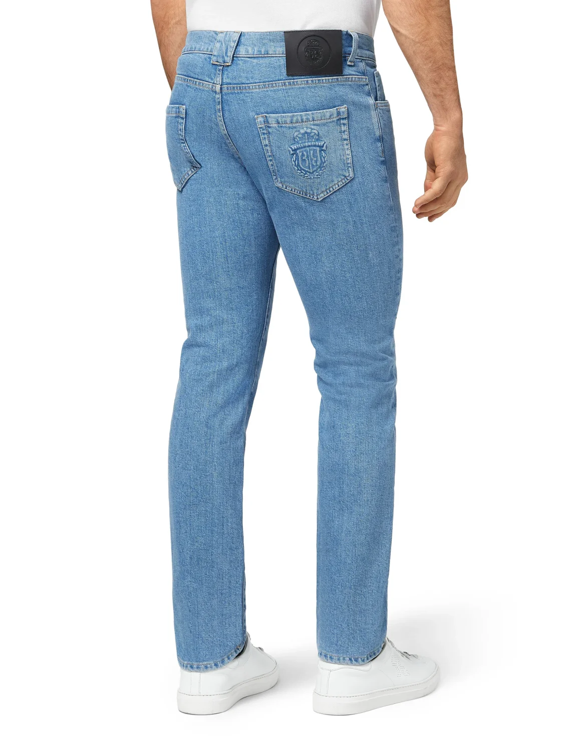 Denim Super Straight Cut Embroidery Double B, цвет: Синий