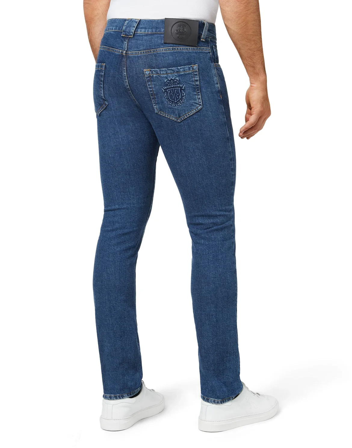 Denim Super Straight Cut Embroidery Double B, цвет: Синий