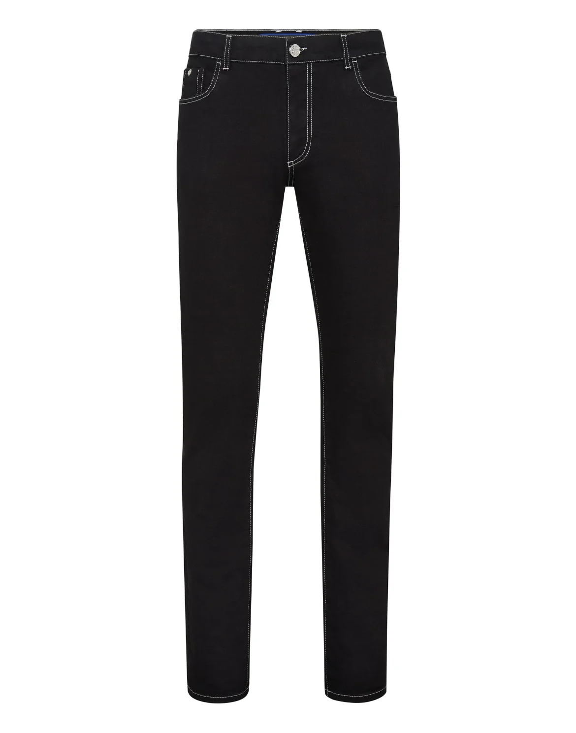 Denim Super Straight Cut Embroidery Istitutional, цвет: Черный