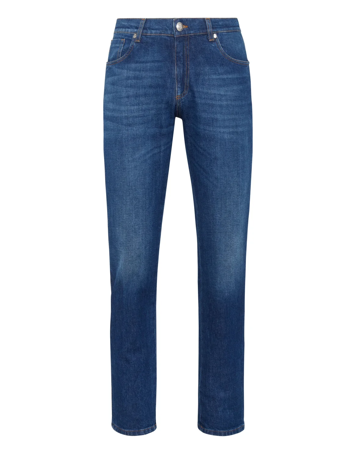 Denim Super Straight Cut Embroidery Istitutional, цвет: Синий